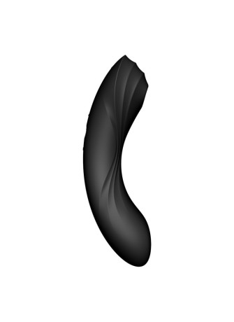2 en 1 Stimulateur de clitoris et vibromasseur Curvy Trinity Noir 4 Satisfyer - CC597773